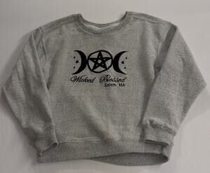 Bay State Gear Women’s "Wicked Blessed" Salem, MA Embroidered Sweatshirt Size S